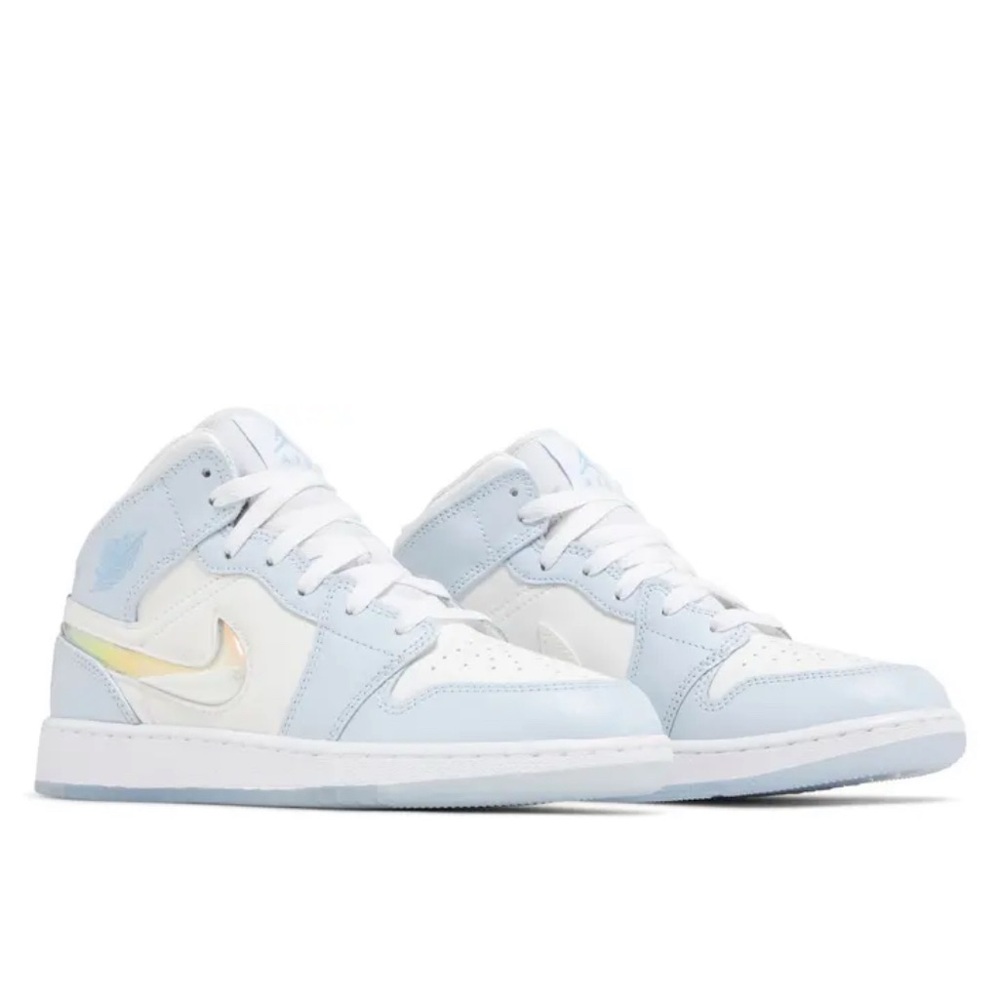 Air Jordan 1 Mid SE GS 'Glitter Swoosh'